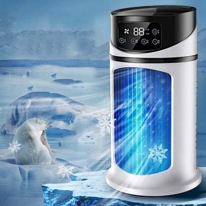  Ventilateur De Climatiseur Portable USB Avec Humidificateur, Contrôle D'écran Tactile à 6 Niveaux, Fonctionnement Silencieux, Réservoir D'eau De 300 Ml Pour Refroidir Et Hydrater L'air
