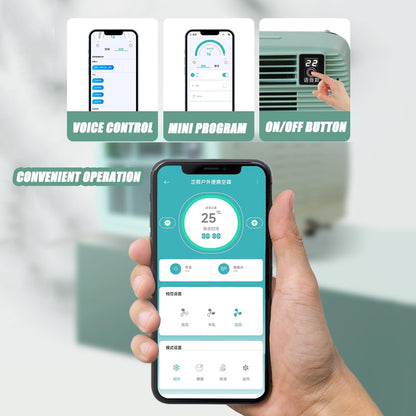  2500BTU Unité De Climatisation Portable, Refroidissement 280W De Faible Puissance, Contrôle D'application Et Minuterie Pour VR, Voiture, Camping, Chambre à Coucher, Déshumidificateur Compact Avec Kit
