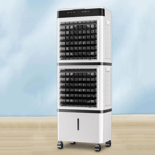  Rafraîchisseur D'air évaporatif Climatiseur Mobile Portable Ventilateur Refroidisseur D'air Avec Réservoir 14L 90°Oscillation Écran Digital Télécommande Minuterie 12h 3 Vitesses Et Modes