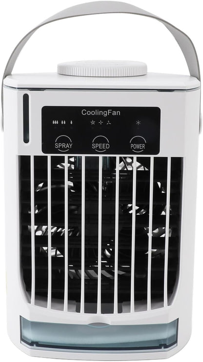  Climatiseur Portable Refroidisseur D'air Par évaporation USB Personnel Vitesses De Vent Réglables Ventilateur De Refroidissement De Bureau Pour La Maison Camping Bureau