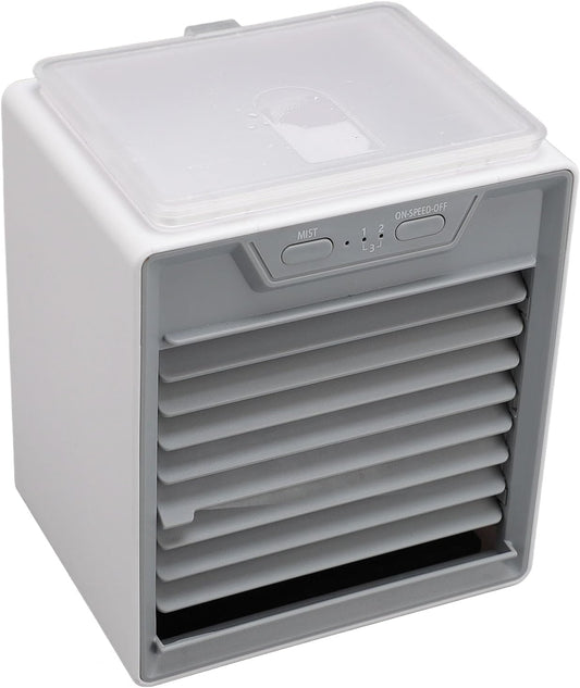  Jectse REFROIDISSEUR D'AIRS PAR ÉVAPORATION, Ventilarice De RefroidIlement Portable Avec Atomiseur à Ultrasons, Mode Brise, 2 Niveaux De Brume, 3 Visses De Ventilateur, Minuterie Et