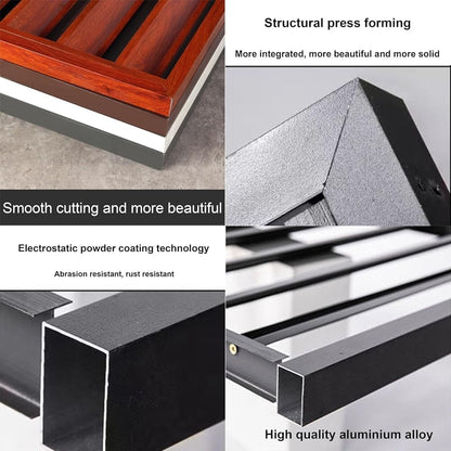 GENERIC Housse De Protection En Aluminium Pour Climatiseur D'extérieur - Protection Contre Les Intempéries Et Réduction Du Bruit - Étagère Polyvalente Pour La Maison Et Le Jardin