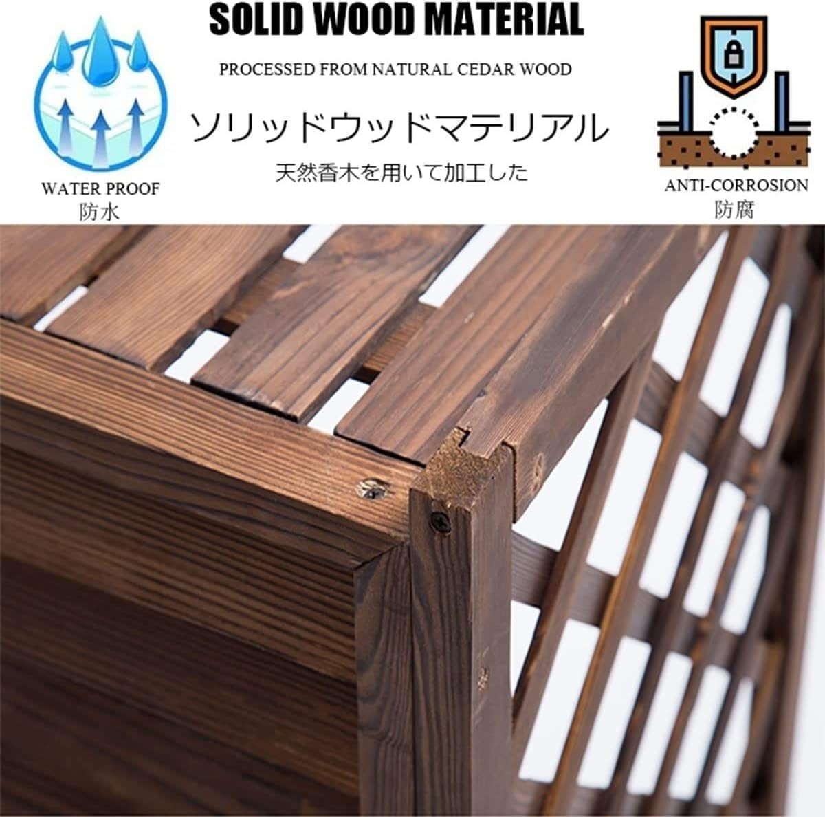  Housse De Protection Antivol Pour Climatiseur, Toutes Saisons, Protection De Confidentialité Pour Clôture Extérieure, Support Pour Plantes Pour Balcon De Jardin, étanche