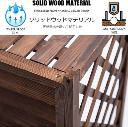  Housse De Protection Antivol Pour Climatiseur, Toutes Saisons, Protection De Confidentialité Pour Clôture Extérieure, Support Pour Plantes Pour Balcon De Jardin, étanche