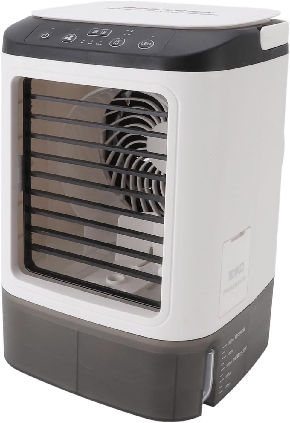  Alomejor Mini Ventilateur De Refroidissement, Humidificateur, Brumisateur, Refroidisseur D'air, Alimenté Par USB, Pour La Maison, Le Bureau, Réservoir D'eau De 900ml, Matériau ABS