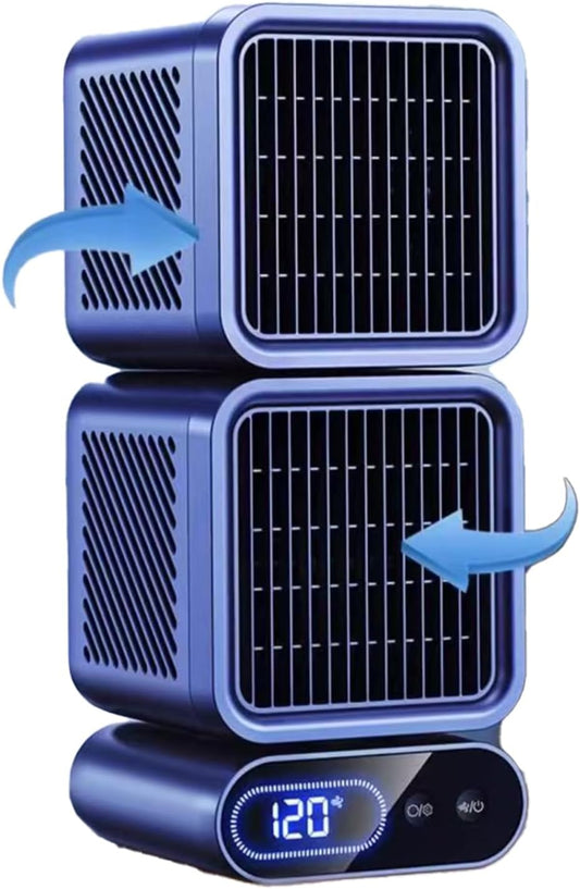 GENERIC Ventilateur De Climatiseurs Portables, 24 Heures De Longue Durée De Vie De La Batterie, Ventilateur De Climatisation Multi-Angle Pour La Maison Chambre Camping Car Bureau