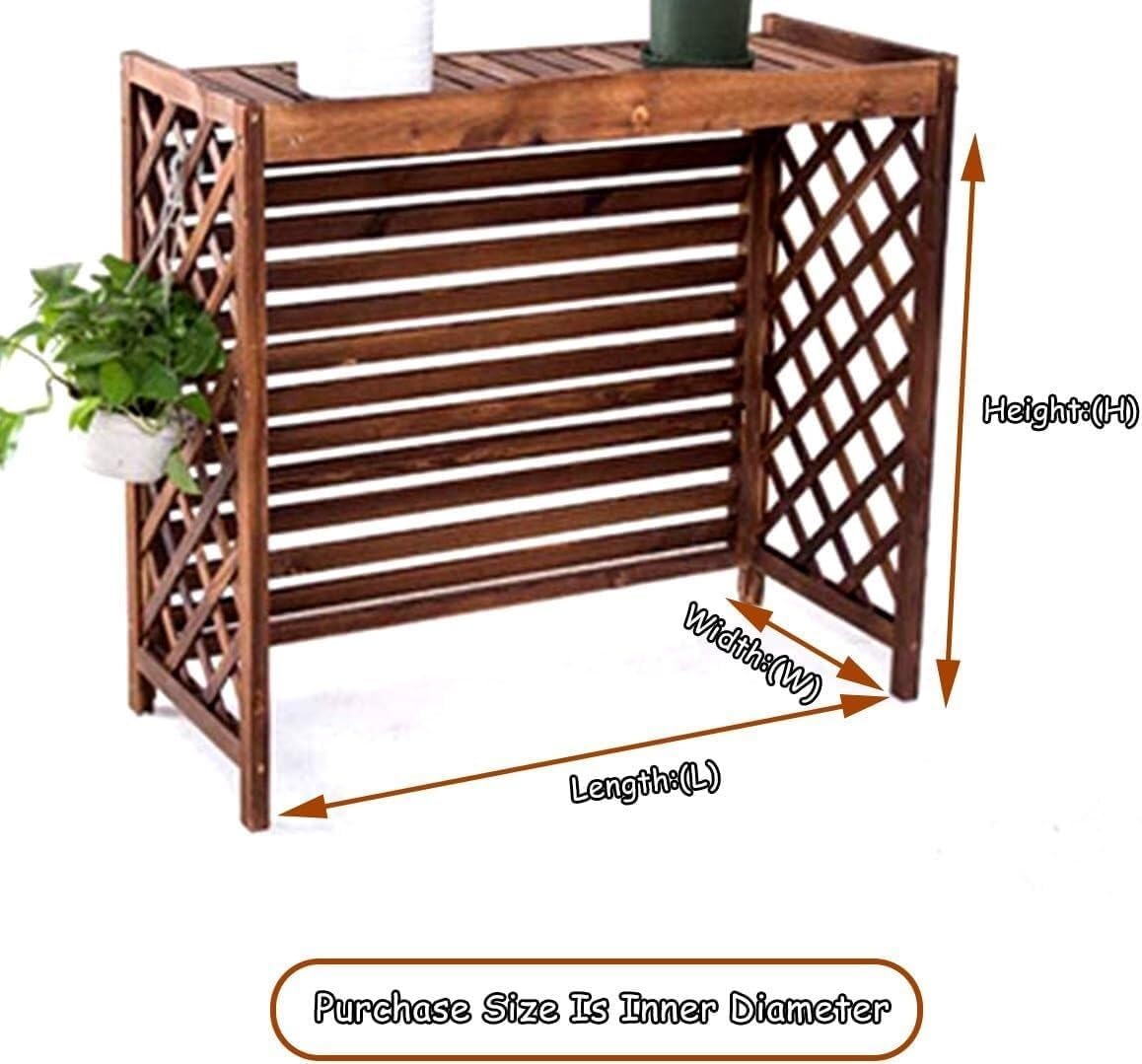 GENERIC Housse De Protection Pour Climatiseur En Bois - Résistante Aux Intempéries - Pour Décoration De Jardin
