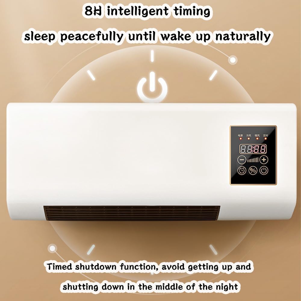  Mini Ventilateur D'air Portable Mural Avec Télécommande Pour Le Bureau De Salon De Chambre L55 * W24 * H12cm