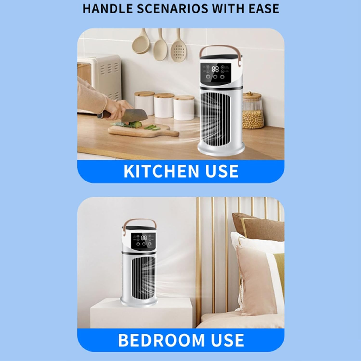  Climatiseur Mobile 9000 BTU - 4 En1 Avec Déshumidificateur, Minuterie 24H Climatiseur Portable Avec Télécommande, Ventilateur Et Mode Nuit - Silencieux, Pour Chambre, Bureau, Camping