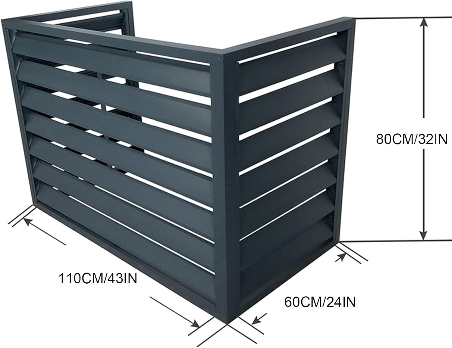  Housse De Protection En Aluminium Pour Climatiseur Extérieur Et Pompe à Chaleur - Protection Contre Les Intempéries - Ajustement Universel Pour Tous Les Climatiseurs