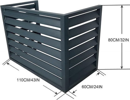  Housse De Protection En Aluminium Pour Climatiseur Extérieur Et Pompe à Chaleur - Protection Contre Les Intempéries - Ajustement Universel Pour Tous Les Climatiseurs