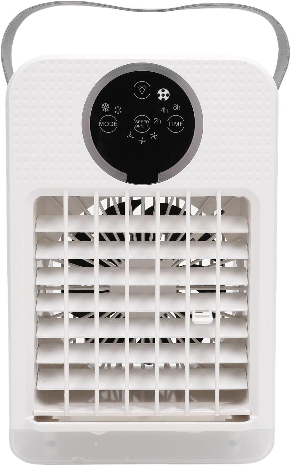  Climatiseur Portable 4 En 1, Refroidisseur D'air Par évaporation De 700 Ml, Mini Ventilateur De Refroidissement De Bureau Avec Minuterie Pour Le Bureau Et La Maison