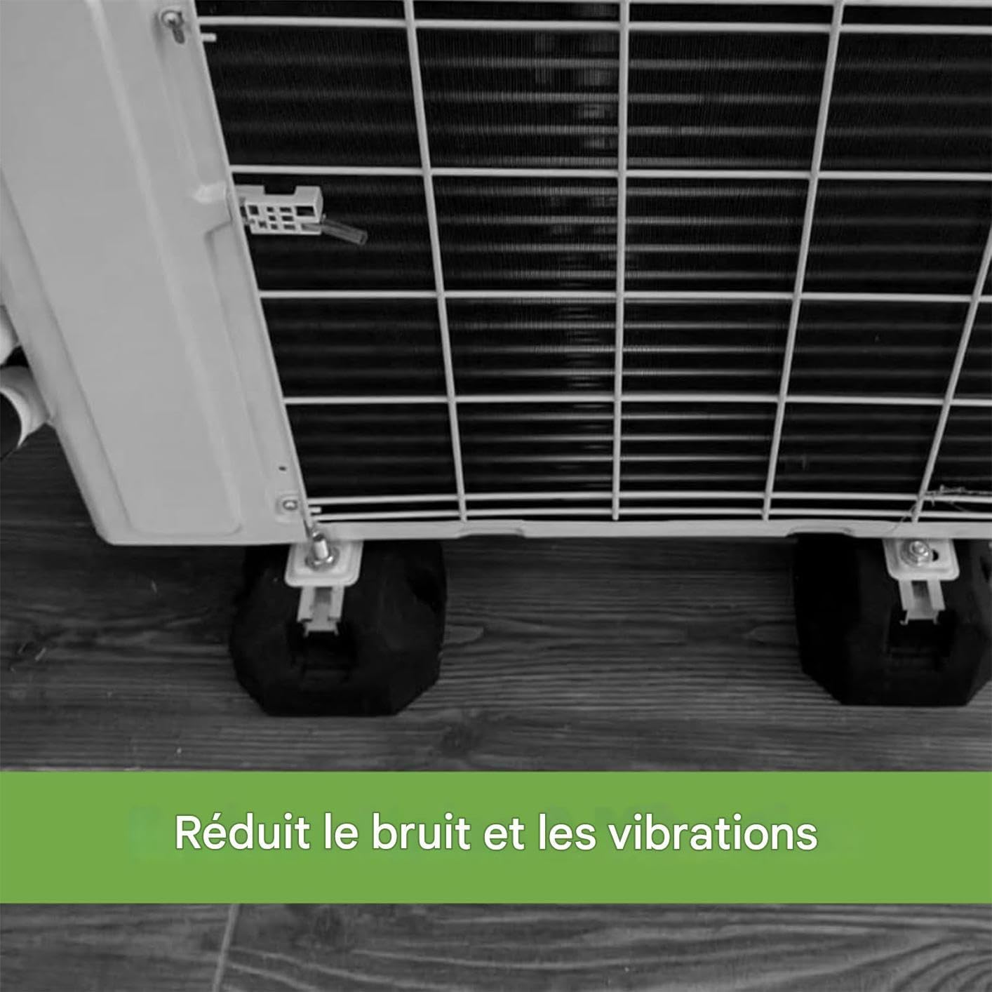  Supports Antivibratiles Pour Climatiseurs | Base Antivibratile Pour Climatiseur - Support Renforcé Pour Compresseur Extérieur Climatiseur Split Installation Au Sol