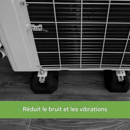  Supports Antivibratiles Pour Climatiseurs | Base Antivibratile Pour Climatiseur - Support Renforcé Pour Compresseur Extérieur Climatiseur Split Installation Au Sol