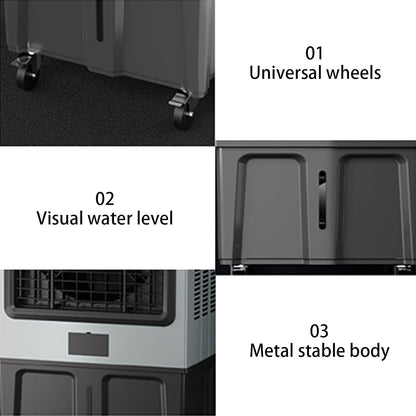  Climatiseur Portable Personnel Pour Marais, Avec Réservoir De 180 L Et 3 Vitesses, Climatiseur À Évaporation Pour Chambre, Bureau, Extérieur(62 * 42 * 130cm)
