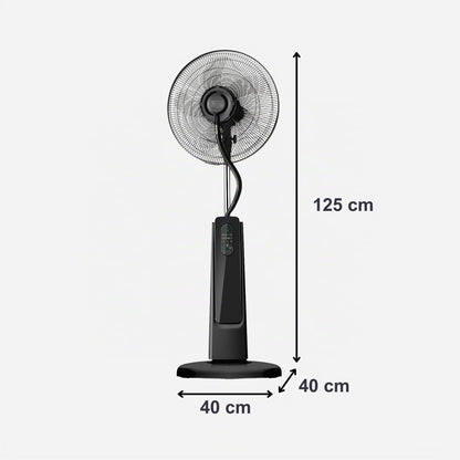 Black & Decker BLACK+DECKER - Ventilateur Sur Pied BXMF75E + 75W | 3 Vitesses | Écran Digital | Oscillant | Télécommande | Brumisateur
