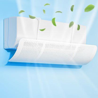  Déflecteur Climatisation, Réglable Deflecteur Climatiseur Coupe-Vent, Soufflage Anti-Direct, Pour Climatiseur Mural Maison/Bureau âgés, Néonats, Femmes En Gestation Couvre-vent Défensé