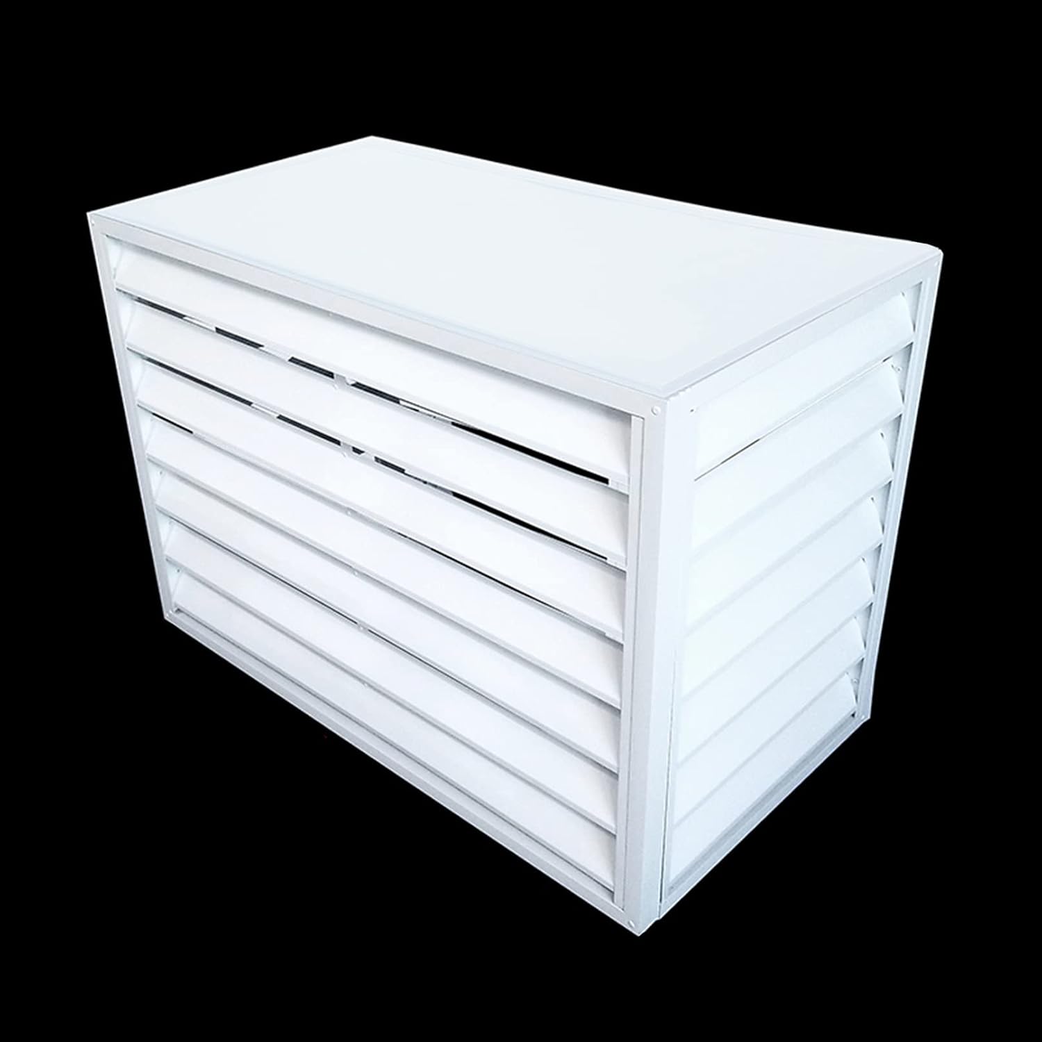 GENERIC Housse De Protection Décorative Pour Climatiseur Extérieur Toutes Saisons En Aluminium Pour Unités AC Et Poubelles