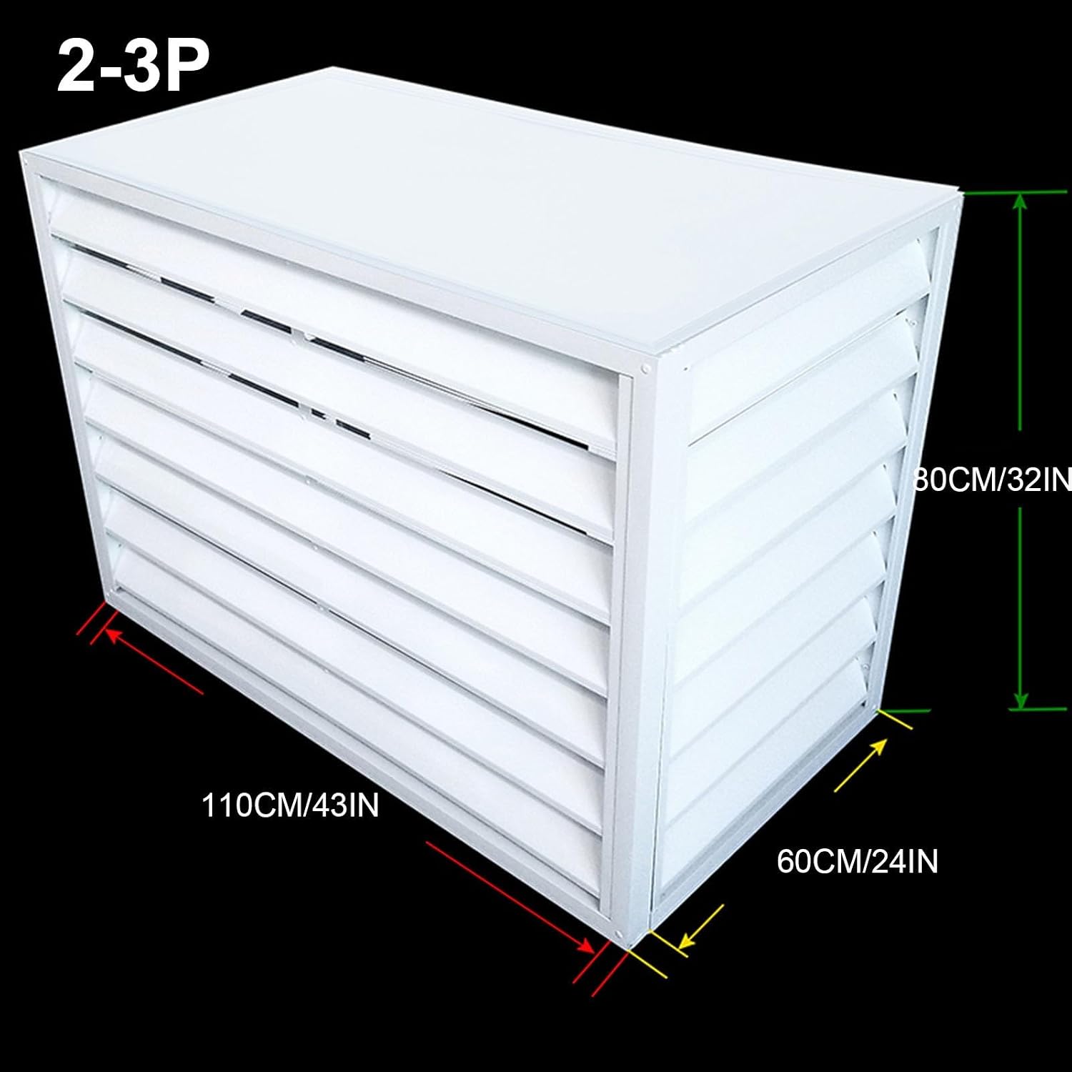 Housse En Aluminium Pour Climatiseur – Protection Hivernale Extérieure Pour Pompes à Chaleur Et Unités De Climatisation – Protection Résistante Aux Intempéries – Utilisation En Intérieur/extérieur