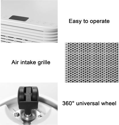 GENERIC Climatiseurs Portables 10000 BTU Pour Chambres Avec Déshumidification Télécommande 2 Vitesses Et Minuterie Pour Chambre Bureau Petits Espaces, 220V