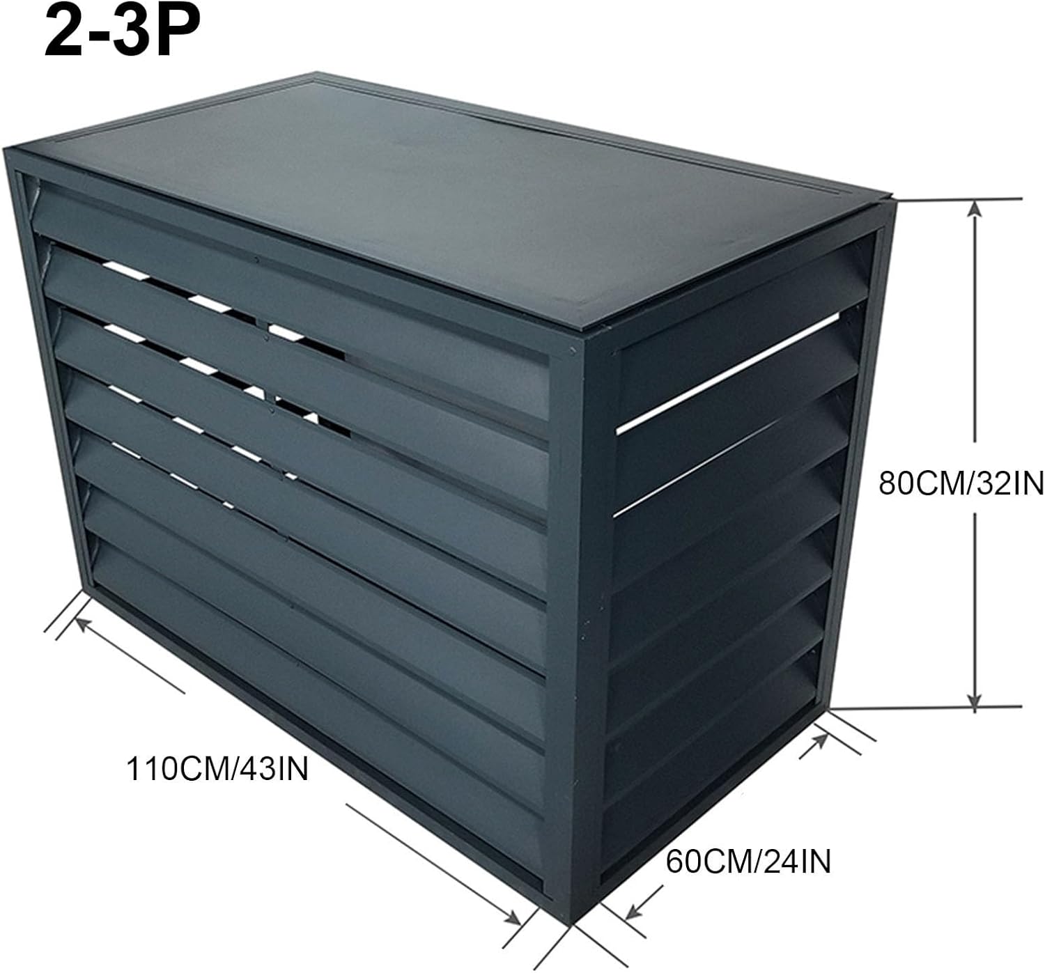 GENERIC Housse De Climatiseur Pour Unité Extérieure, Réduction Du Bruit, Protection Contre Les Intempéries Pour Systèmes Mini Split, Matériau Durable, Ajustement Universel, Bouclier Toutes Saisons
