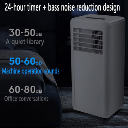 GENERIC Unité De Climatisation Portable 8500 BTU, Déshumidificateur Cool Et Ventilateur Pour Les Chambres Jusqu'à 350 Pieds Carrés, 120 Flux D'air Grand Angle, Télécommande, Minuterie 24H Avec Kit D'installat