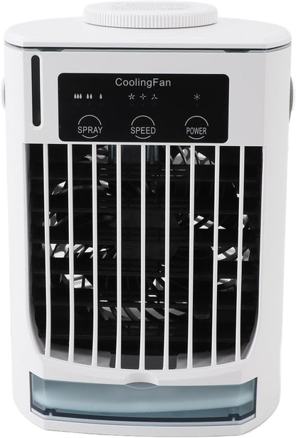 Climatiseur Portable Refroidisseur D'air Par évaporation USB Personnel Vitesses De Vent Réglables Ventilateur De Refroidissement De Bureau Pour La Maison Camping Bureau