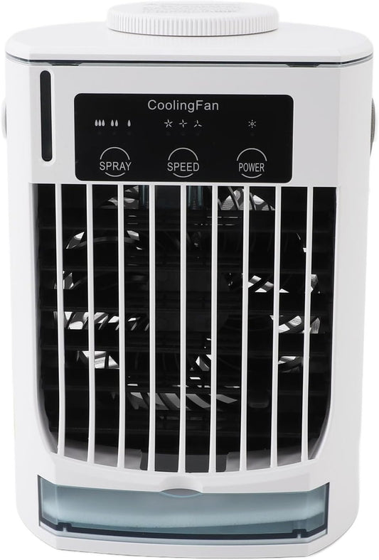  Climatiseur Portable Refroidisseur D'air Par évaporation USB Personnel Vitesses De Vent Réglables Ventilateur De Refroidissement De Bureau Pour La Maison Camping Bureau
