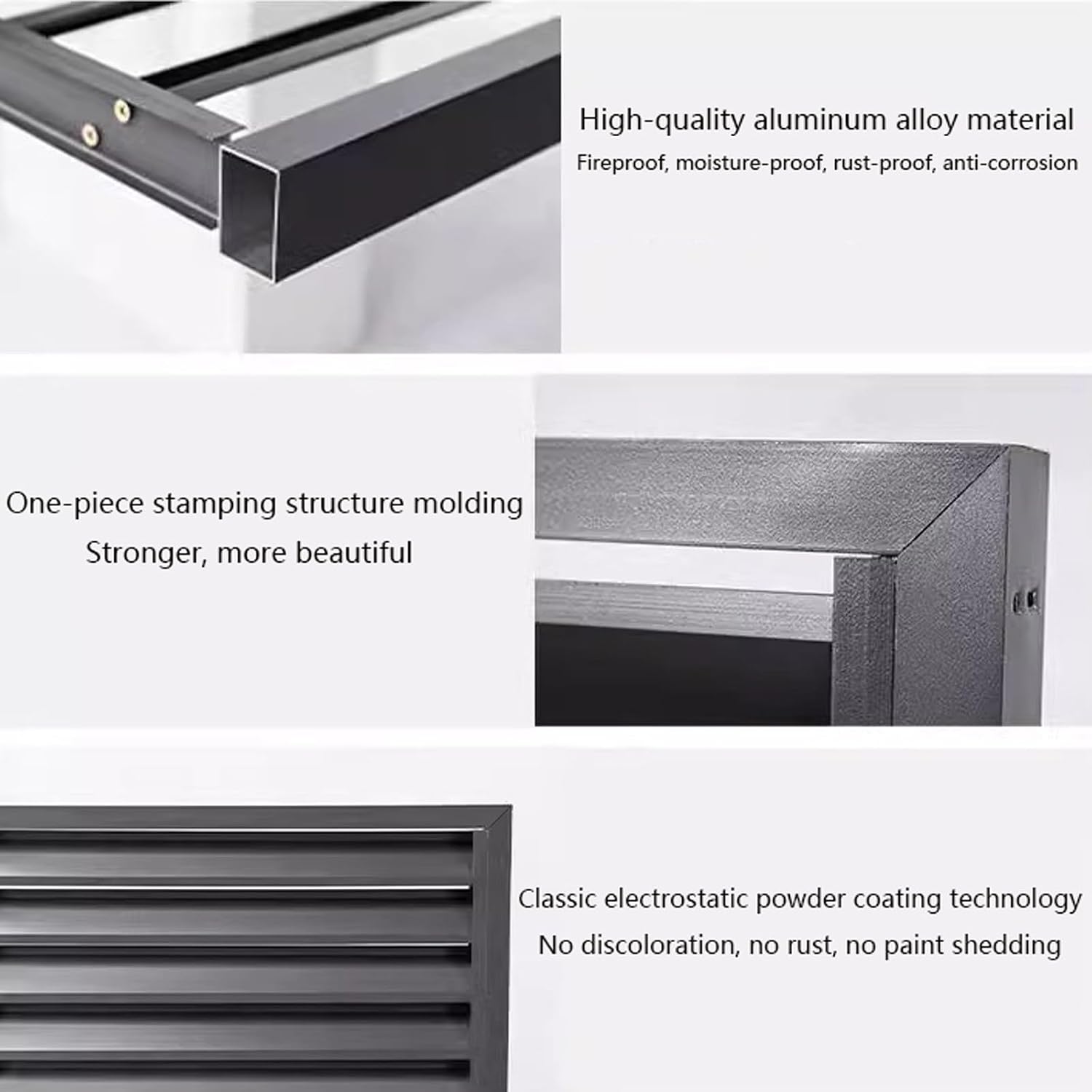  Housse De Climatiseur D'extérieur Résistante Aux Intempéries – Protection En Aluminium Pour Pompe à Chaleur Et Boîtier Décoratif Anti-bruit Pour Une Utilisation élégante En Extérieur Et Une Protection