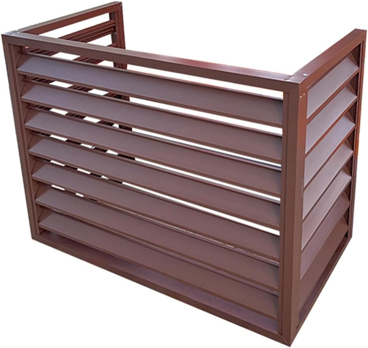 GENERIC Housse De Protection Pour Climatiseur Extérieur - Marron - Pour Pompe à Chaleur 2-3P - 110 X 60 X 80 Cm - En Aluminium - Protection Contre Les Intempéries