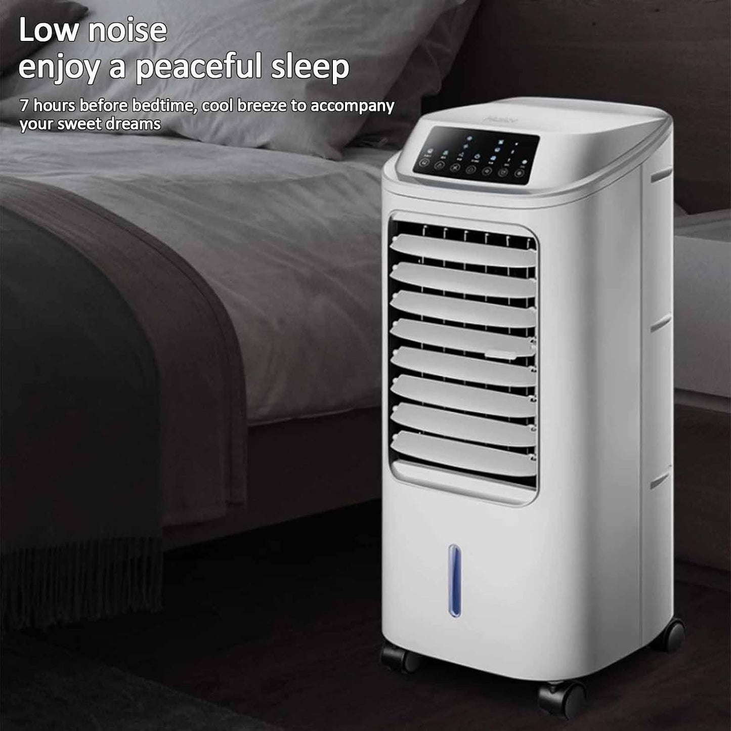GENERIC Refroidisseur D'air Portable Avec Réservoir De 6,5 L, 4 Roues, Ventilateur à 3 Vitesses, Minuterie 24 H, Télécommande, Pour Bureau/dortoir/chambre
