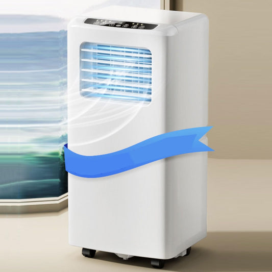  Climatiseur Portable, 120° Oscillation Smart AC Unit Avec Télécommande, Modes De Sommeil De Ventilateur à Sec Frais, Minuterie 24H, Kit De Fenêtre Pour Bureau De Chambre