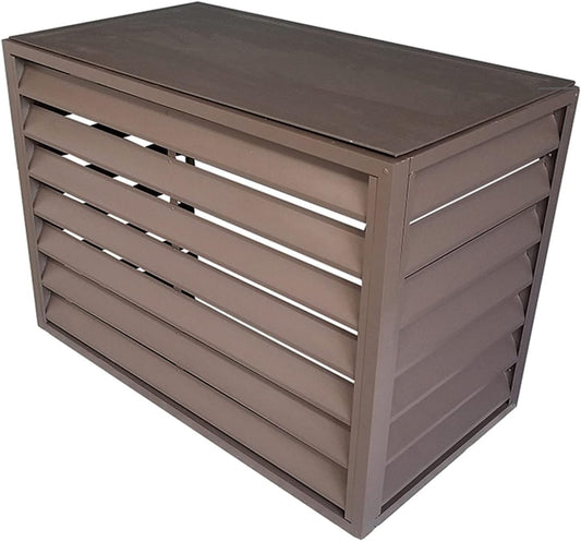 GENERIC Écran De Clôture Pour Climatiseur Extérieur Et Support De Fleurs - Coque En Alliage D'aluminium Résistant Aux Intempéries Pour Unité De Climatisation - Support De Plante En Métal Anti-corrosion