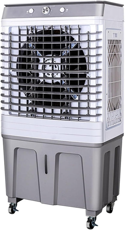  Refroidisseur D'air Par Évaporation 4 En 1, Climatiseur De Marais De 200W Avec Grand Réservoir De 60 L, Ventilateur De Climatisation Industriel à Oscillation De 120°, Pour Terrasse, Usine, Bureau