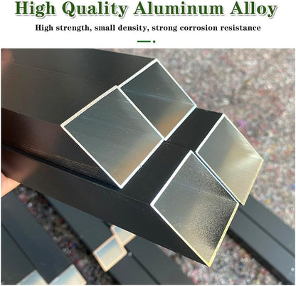  Housse Pour Climatiseur Extérieur – Aluminium Résistant Aux Intempéries, Garde-corps Décoratif Pour Unités AC, Gris, Dimensions : 110 X 60 X 80 Cm, Et Protection élégante
