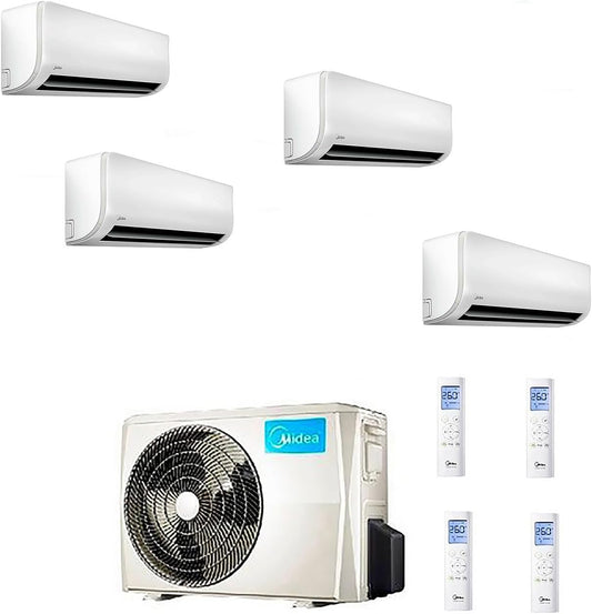  Climatiseur Midea QuadRI 9+9+9+12 EXTREME EXCLUSIVE Wi-Fi READY R32 U.E. M4OE-28HFN8-Q FULL DC Inverter A++/A+