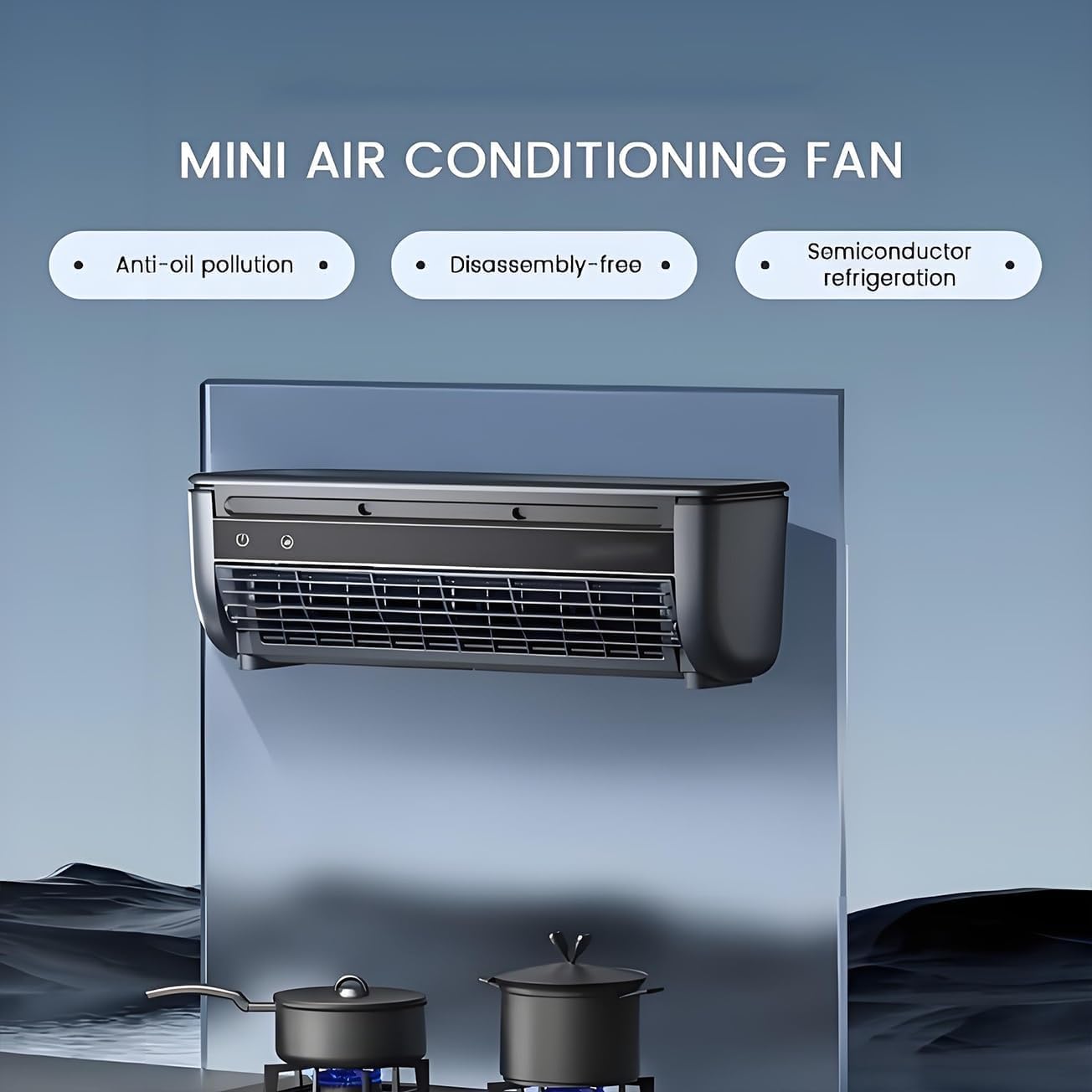  Mini Climatiseur Portable Pour Petite PièCe, Mini Refroidisseur D'Unité Ac Sans Conduit, Refroidisseur Sans FenêTre Avec Ventilateur TéLéCommandé Pour La Cuisine Et La Chambre à Coucher,White