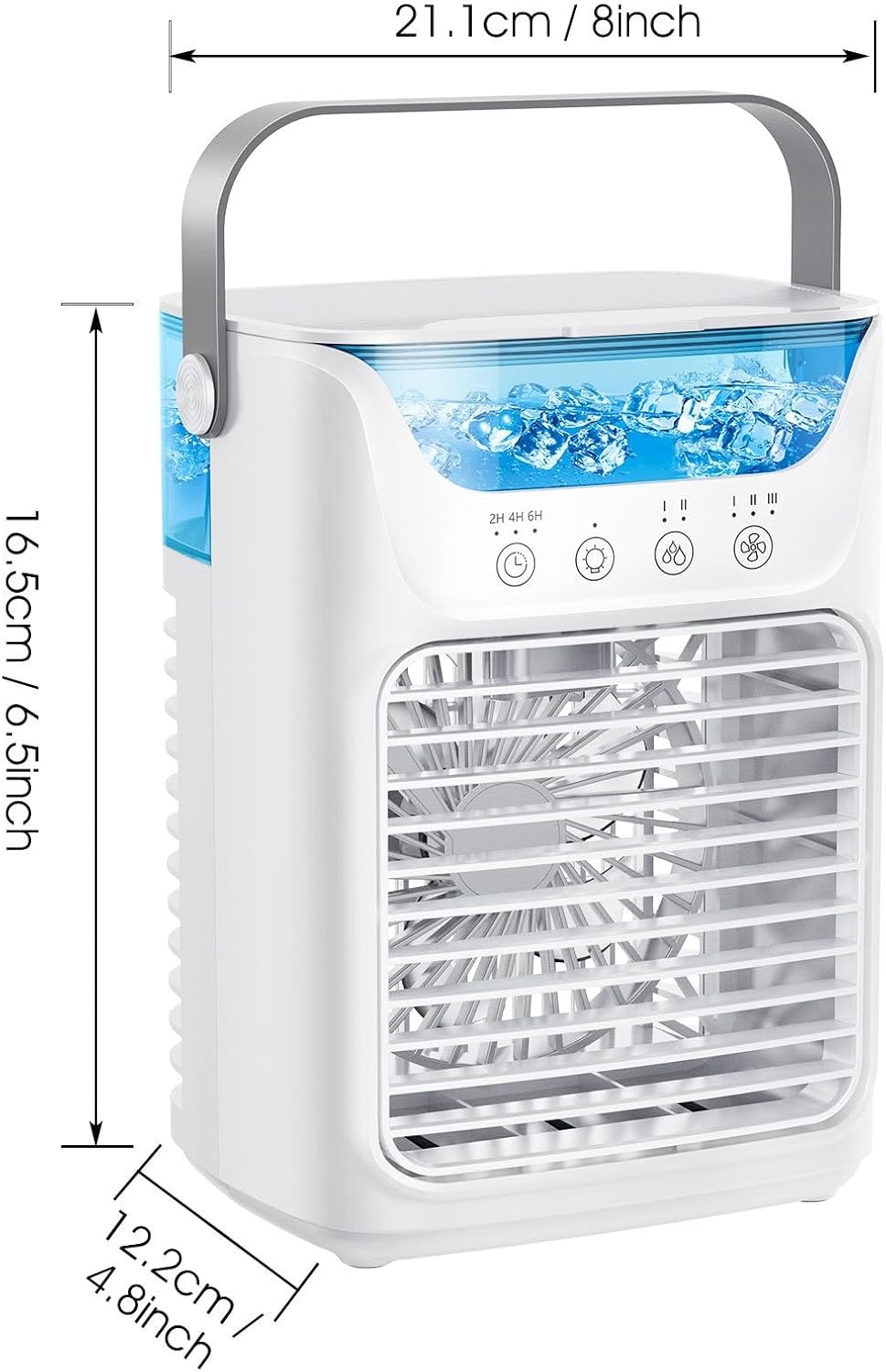 GENERIC Refroidisseur D'air Portable – Tundra Freeze Avec 3 Vitesses De Vent, 7 Lumières LED, Réservoir D'eau De 700 Ml Pour La Maison, Le Bureau Et La Chambre à Coucher
