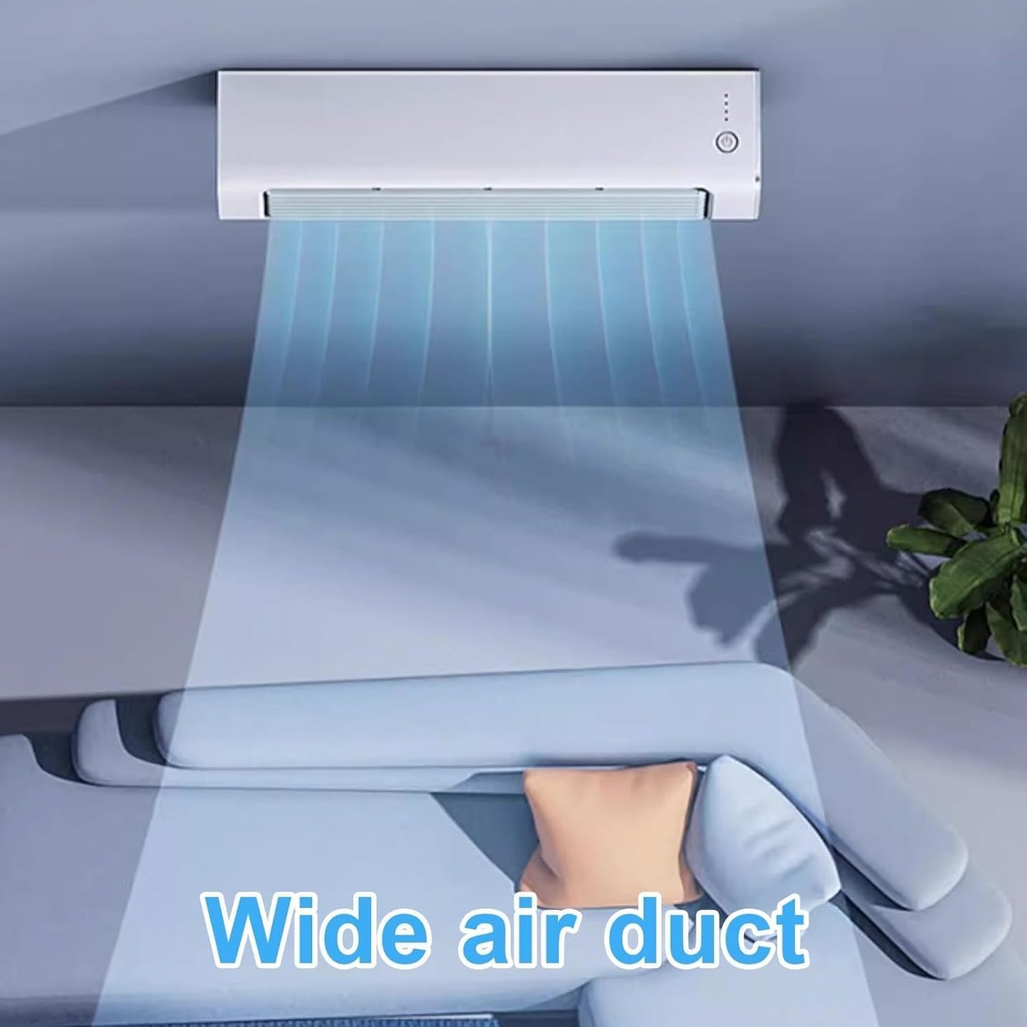 GENERIC Refroidisseur D'air Portable Avec Kit De Fenêtre, Télécommande, 3 Vitesses Pour Les Chambres Bureaux Grandes Pièces Efficace Refroidissement Lame Sans Blade Design