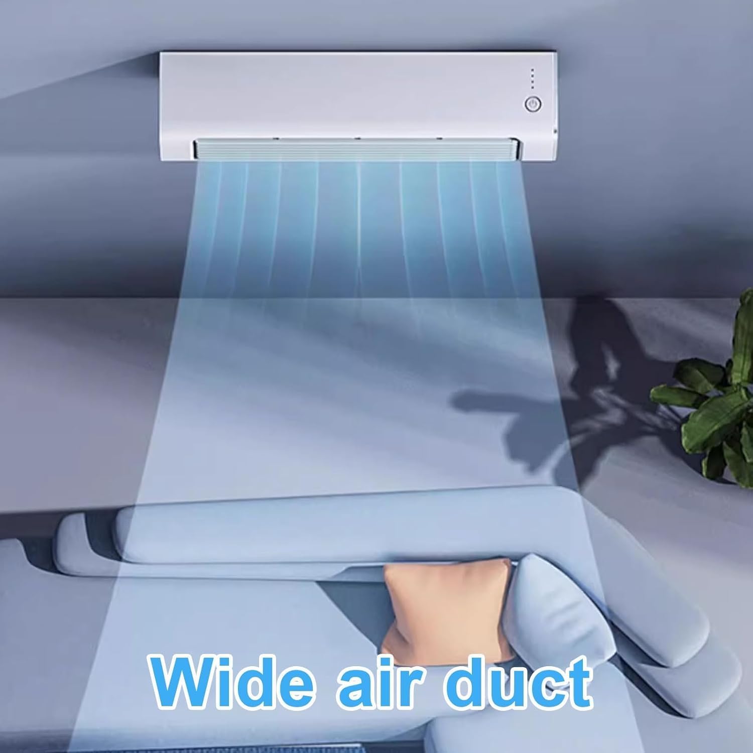 GENERIC Refroidisseur D'air Portable Avec Kit De Fenêtre, Télécommande, 3 Vitesses Pour Les Chambres Bureaux Grandes Pièces Efficace Refroidissement Lame Sans Blade Design