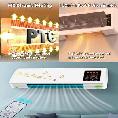  Petit Réchauffeur De Climatiseur,Refroidisseur Et Réchauffeur Ultra Silencieux, Avec Télécommande, Climatiseur Portable Pour La Maison/bureau/chambre (Blanc)