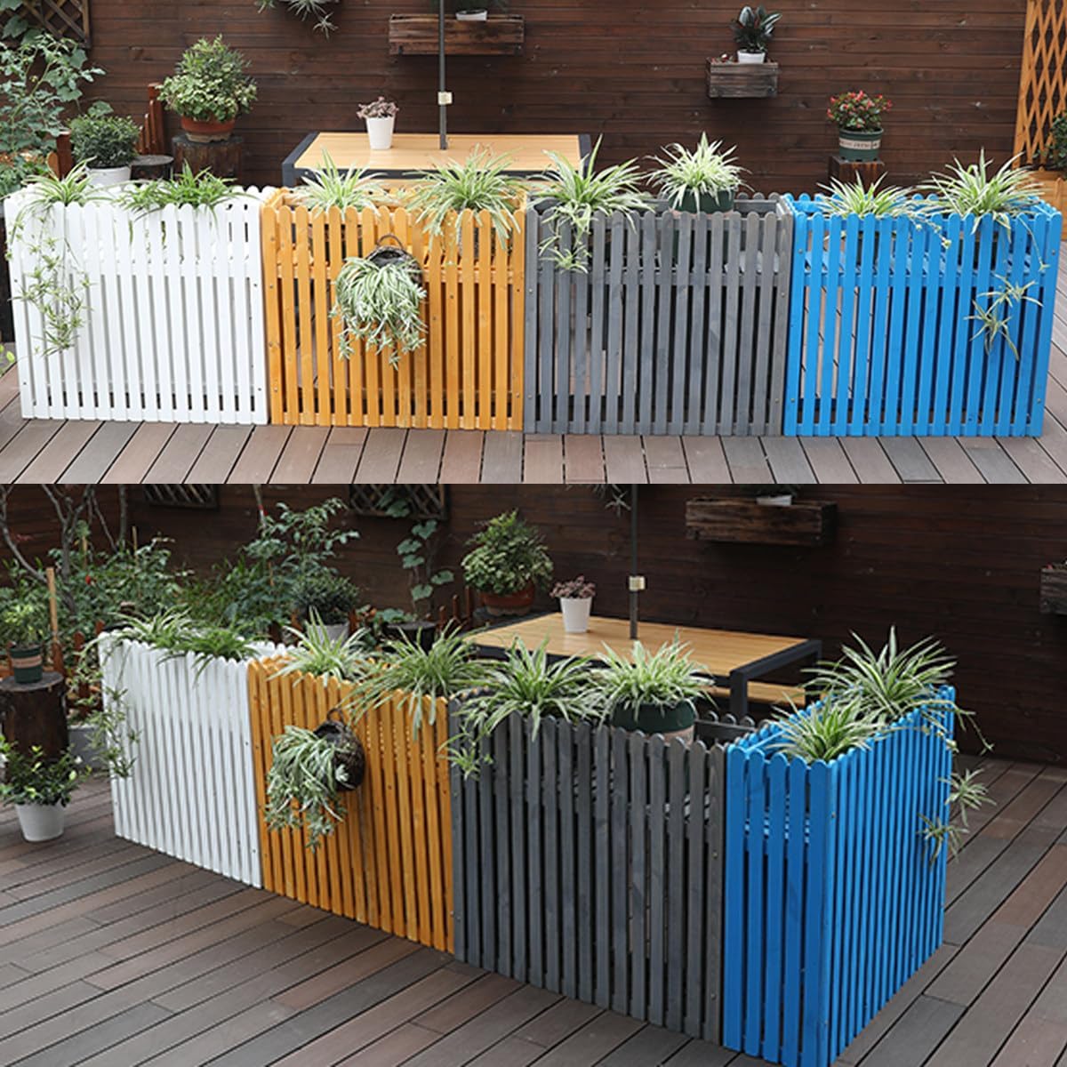GENERIC Clôture En Bois Massif Pour Climatiseur – Protection Contre La Corrosion Pour Unités Extérieures, Support De Plantes, 100 X 30 X 60 Cm, Décoration De Jardin élégante Pour Cacher Les Unités De