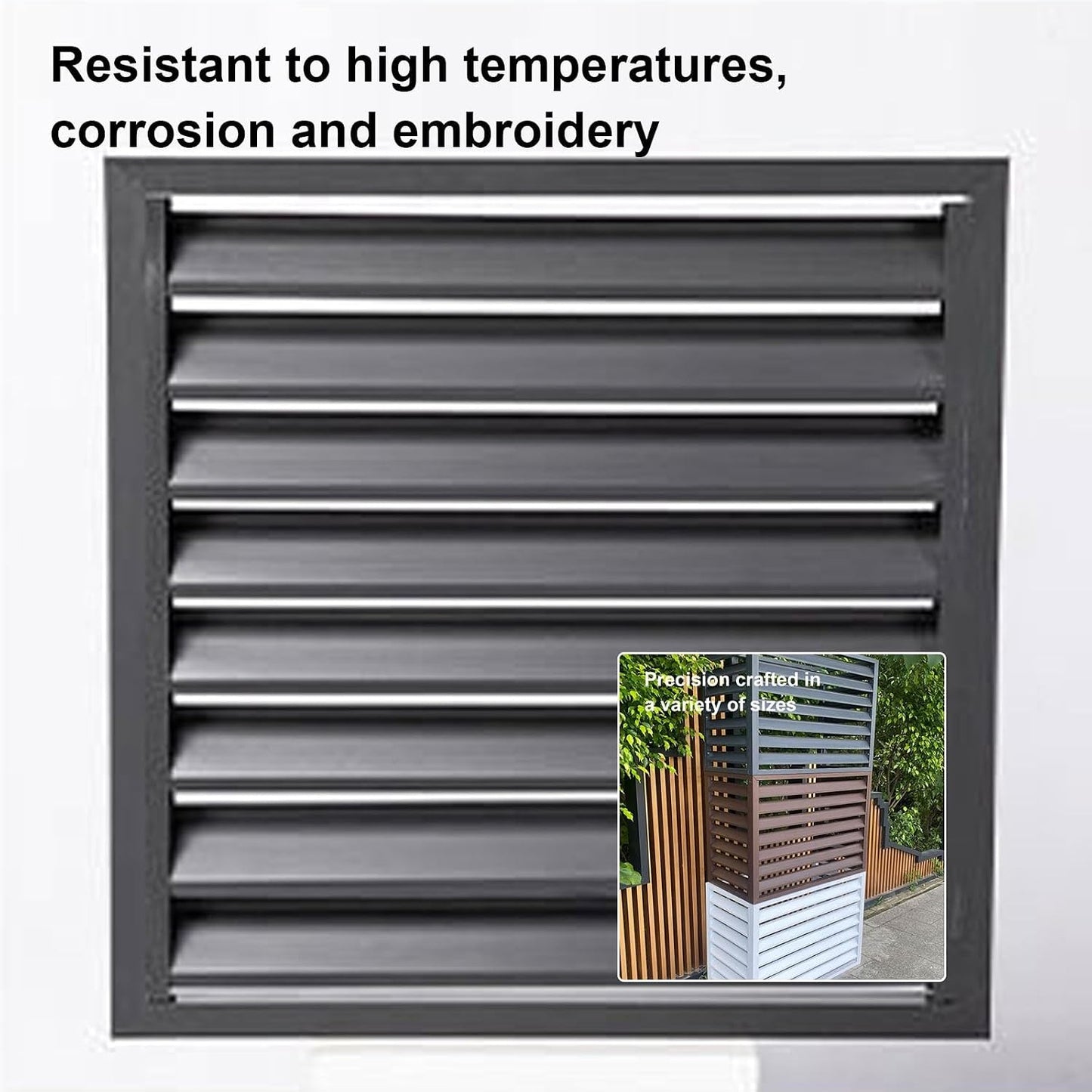 GENERIC Housse De Protection En Aluminium Pour Climatiseur D'extérieur - Résistante à La Poussière - Étanche à La Poussière - Réduction Du Bruit - Parfaite Pour Toutes Les Conditions Météorologiques