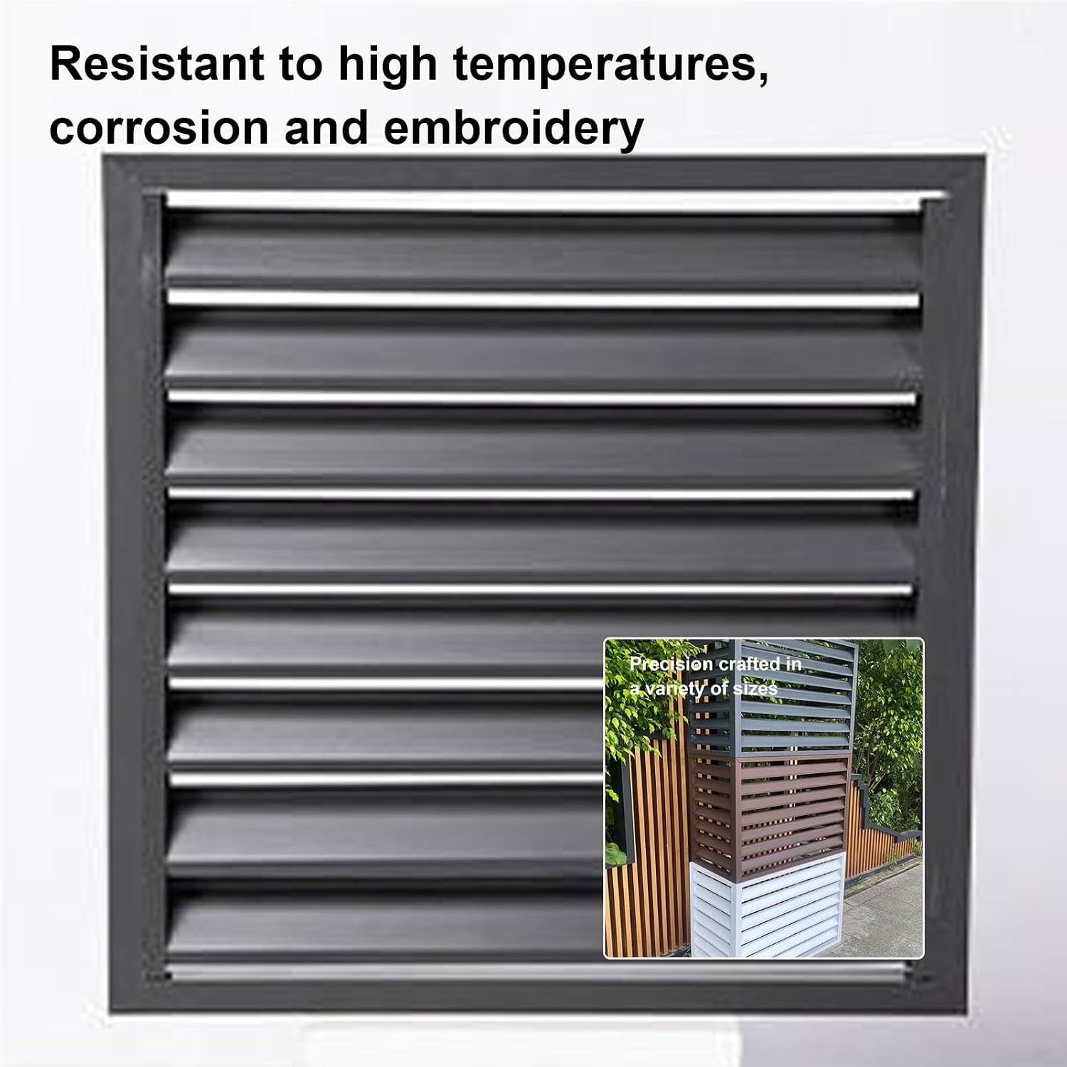 GENERIC Housse De Protection En Aluminium Pour Climatiseur D'extérieur - Résistante à La Poussière - Étanche à La Poussière - Réduction Du Bruit - Parfaite Pour Toutes Les Conditions Météorologiques