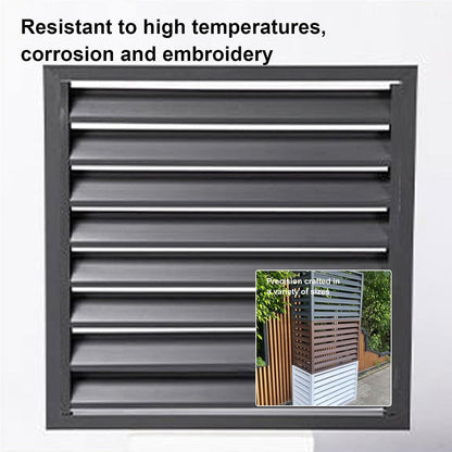 GENERIC Housse De Protection En Aluminium Pour Climatiseur D'extérieur - Résistante à La Poussière - Étanche à La Poussière - Réduction Du Bruit - Parfaite Pour Toutes Les Conditions Météorologiques