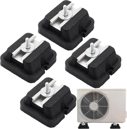  Supports Antivibratiles Pour Climatiseurs | Base Antivibratile Pour Climatiseur - Support Renforcé Pour Compresseur Extérieur Climatiseur Split Installation Au Sol