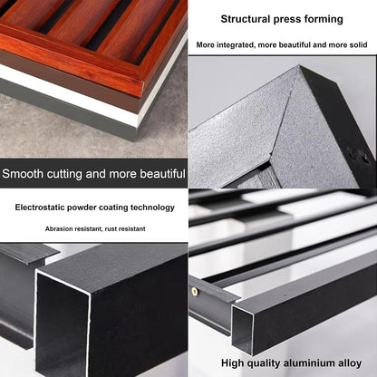 GENERIC Couvercle En Aluminium Robuste Pour Climatiseur – Clôture Antivol Pour Climatiseur, Réduction Du Bruit, Protection élégante Pour Radiateur Pour Cacher L'unité De Climatisation, Design Résistant Aux