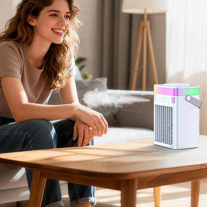  Climatiseur Évaporatif Silencieux Mobile, Ventilateur Colonne Sans Pales Intelligent Avec Télécommande, Refroidisseur D'Air Portable à Usage Domestique Pour Chambre, Salon, Dortoir D'Été