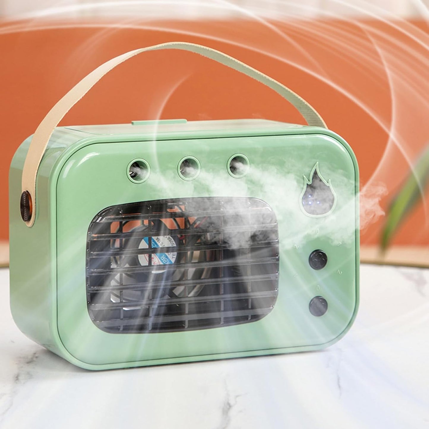 Refroidisseur D ' Air De Bureau Alimenté Par USB Avec 3 Réglages Et Fonction D ' Humidité Pour Refroidisseur Par évaporation à Usage Domestique