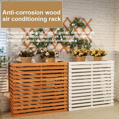  Housse De Protection En Bois Pour Climatiseur D'extérieur – Clôture élégante Pour Dissimuler L'unité De Climatisation Résistante Aux Intempéries Pour Une Utilisation En Extérieur